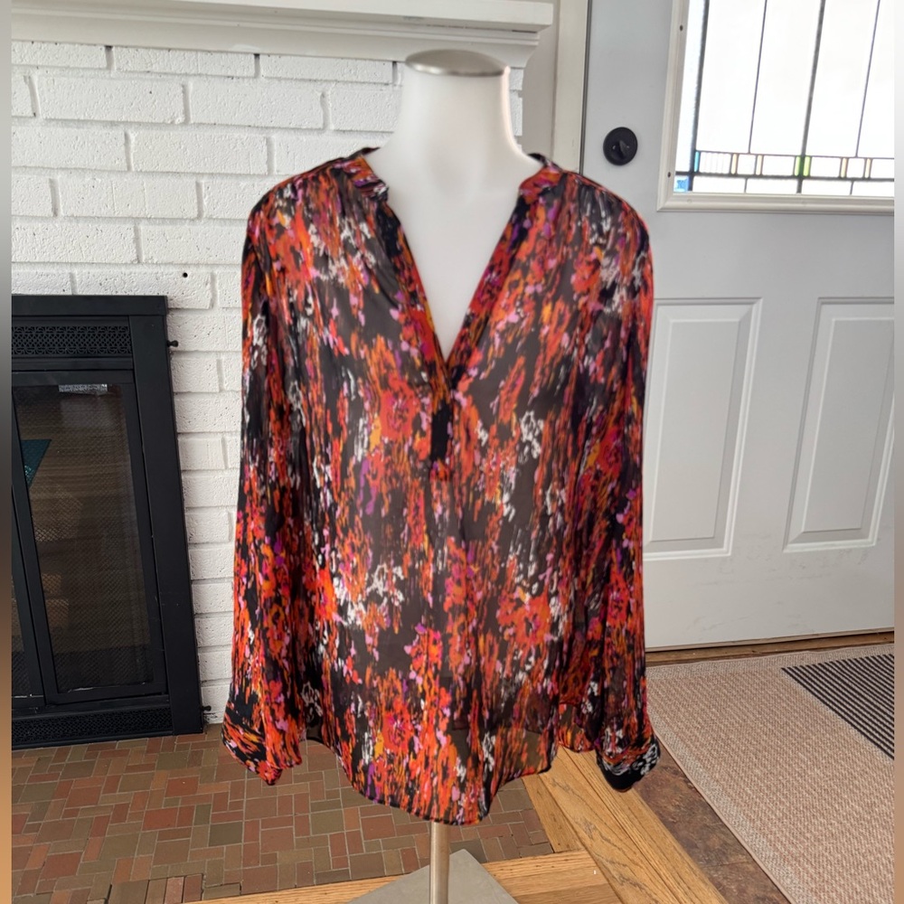 Peyton Jensen(Evereve) semi sheer blouse